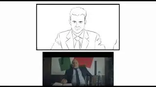 Раскадровка для рекламного сериала бумаги Svetocopy