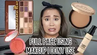 Full Face Using Makeup I Don't Use | FAIL + DRUGSTORE