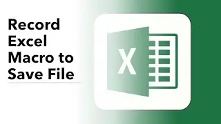 Record Macro to Save a Workbook #excel #youtube