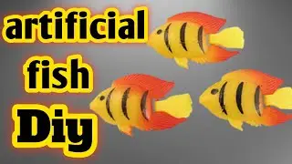 Diy homemade artificial fish🐟|Diy fish|How to make artificial fish at home|Diy aquarium homemade