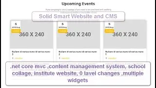 Solid Smart CMS ,school,institute and collage portal cms , Open Source | .net core mvc c#