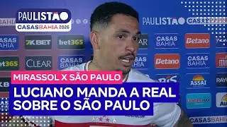 Luciano faz forte desabafo ap&oacute;s vexame do S&atilde;o Paulo contra o Mirassol: 'n&atilde;o abandonem o clube'