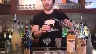 Adam Schuman Mixes a Cocktail at Fatty Johnson