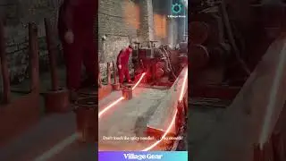 Real Life LAVA Bending?! 🔥 This Metal Work is HYPNOTIC! #metalwork #factory #fire #oddlysatisfying