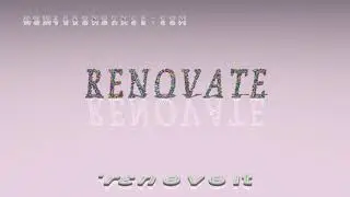 renovate - pronunciation in British English (three voices / accents)