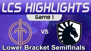 GG vs TL Game 1 Highlights LCS Playoffs 2023 Lower Semifinals Golden Guardians vs Team Liquid