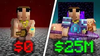 Getting RICH From The Nether Roof On DonutSMP!