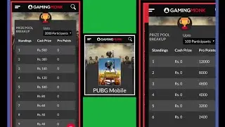 HOW TO EARN MONEY PUBG TOURNAMENT ON GAMING MONK