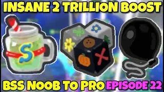 INSANE 2 TRILLION BOOST - Bee Swarm Simulator NOOB to PRO REPRISE Episode 22