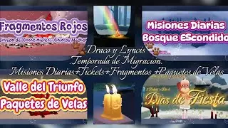 Misiones Diarias+Tickets+Fragmentos+Paquetes de Velas(15-12-2025)🐾Lyncis🐾 |Sky: Ni&ntilde;os de la Luz|Sky