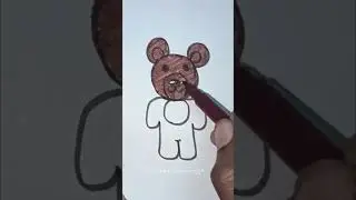 How to draw teddy bear #shorts #trending #viral #viralshorts #art #viralvideo
