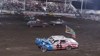 Lakeview Demolition Derby 2024 Youth Heat #DemolitionDerby #SendIt #Crash #Oregon