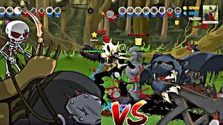 Stick war: Saga online 1vs1 Kai Rider vs General Sicklewrath #stickwarsaga #Kaigiant #Kairider 