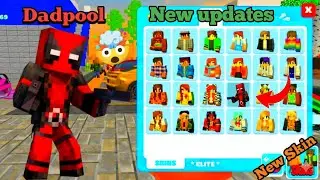 Dedpool New skin & New updates shop in  school party craft game