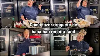 Como fazer croquete de bacalhau
