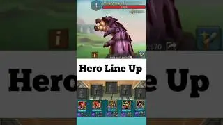#Mega Maggot Monster ||  HeroLineUp #Shorts#youtubeshorts#shortsvideo #shortsfeed #lordsmobile