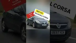 Untaxed Vauxhall Corsa driving round