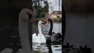 The Surprising Parenting Tactics of Male Black Swan Couples #swan #animals