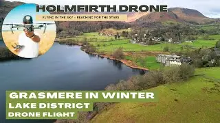 Grasmere in Winter - Lake District - Drone Flight