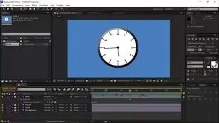 HOW TO ANIMATE A CLOCK IN AFTER EFFECTS.
