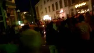 Nijmegen Bloemerstraat na halve Finale WK 2010