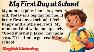 My First Day at School | Easy English Story for Beginners