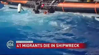 Shipwreck of African Migrants in Mediterranean Sea