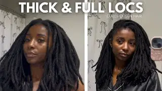 LOC CLIP INS TUTORIAL | THICK & FULL LOCS | Curls Queen Hair 