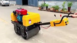 600mm working width double drum walking behind road roller#roadroller