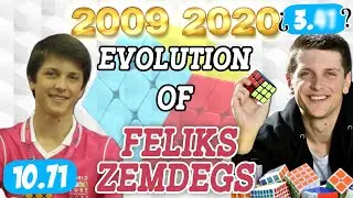 😲📈 Evolution of FELIKS ZEMDEGS🔥| 3x3 Singles (2009-2020)