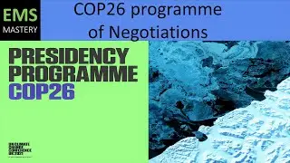 What is the COP26 Programme of events? - All the timing for the negotiations