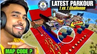 HARDEST PARKOUR MAP CODE IN FREE FIRE 🔥 || 1 vs 1 HARDEST PARKOUR CRAFTLAND MAP CODE
