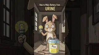 How to Make a Battery from Piss in a Post Apocalyptic World #shorts #science