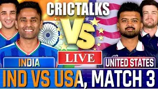 🔴 IND vs USA Live Match Today, World Cup, Last 16 Overs Cricket Live Scores, Commentary