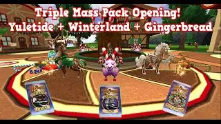 Wizard101: TRIPLE MASS PACK OPENING (Yuletide + Winterland + Gingerbread Packs)