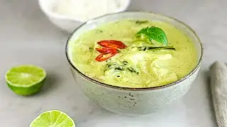 Grön curry med kyckling (thai)