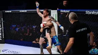 Abandon după o accidentare pentru Mihai Cernean în lupta cu Andrei Sârbu!
