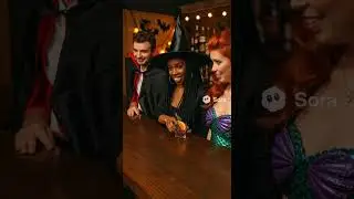 Master Cat Bartender Mixes Spooky Cocktails! 🍸🎃 Halloween Vibe Check🧙&zwj;♀️