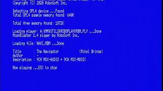 MSX Turbo-r A1ST Roboplay plays Moonblaster music