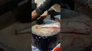 Massive Big Snakehead Fish Cutting Skills In Fish Market #shorts #fishcutting