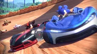 Sonic, Shadow and Silver in the same team in Team Sonic Racing
