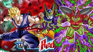 LR KAMEHAMEHA EN FAMILIA VS RED ZONE cell max! | DBZ Dokkan Battle