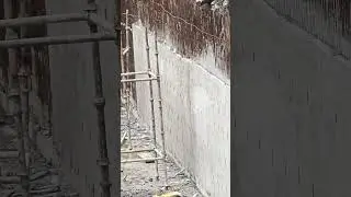 rcc Retaining wall #construction #civilengineering #rccconstruction #rcc formwork