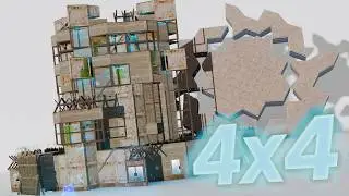The Omron - META Snowball 4 x 4 BASE - MASSIVE Raid COST - ANTI SIEGE - RUST Base Designs 2026
