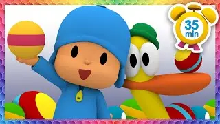 CANCIONES INFANTILES de POCOYÓ - Aplaude si eres muy feliz [35 min] Caricaturas y dibujos animados