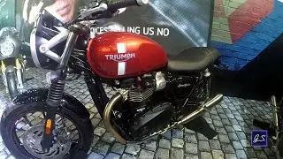 Triumph Bonneville - Street Twin, T120, Thruxton R, Scrambler - Auto Expo 2016