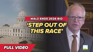 Live briefing: Tim Walz steps out of 2026 race, cites fraud investigations and calls out Trump