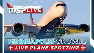 🔴 LIVE ACTION-PACKED WINTER PLANE SPOTTING! ❄ MSP AIRPORT ❄ 2/16/26