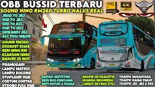 OBB BUSSID TERBARU‼️SOUND HINO RM280 TURBO HALUS REAL | ACC FULL MBOIS LAMPU MATRIX | Bussid V4.2