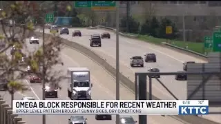 Omega Block responsible for nice weather early this week